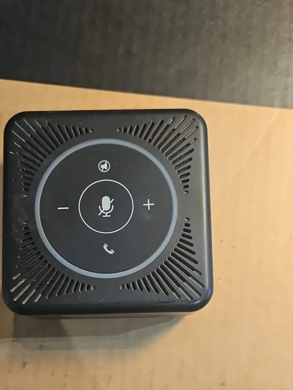 USB Conference Speakerphone with Mic Controls - Black